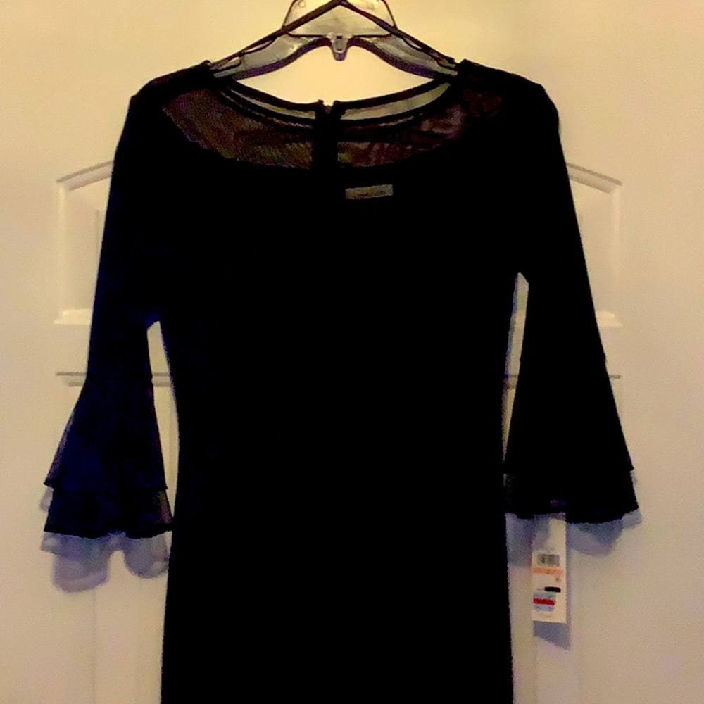 Little black dress.  Calvin Klein.